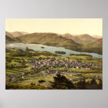 Keswick II, Derwentwater, secteur de lac, Angleter Posters