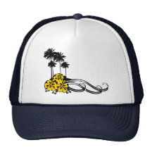 Ketmie et paumes casquettes de camionneur
