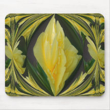 Ketmie jaune Mousepad Tapis De Souris