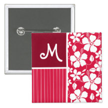 Ketmie tropicale de Fuschia Badge