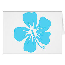 Ketmie turquoise cartes de vœux