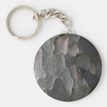Keychain abstrait de macro d'écorce d'arbre porte-clé