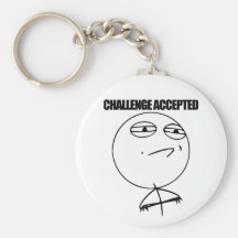 Keychain admis par défi porte-clef