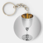 keychain argenté de calice porte-clé