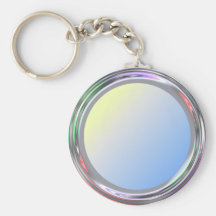 Keychain argenté pour le texte, logo, image porte-clefs