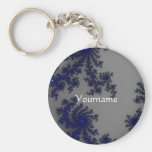 Keychain assez bleu avec le yourname porte-clefs