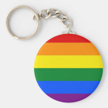 Keychain avec le drapeau de l'arc-en-ciel LGBT Porte-clefs