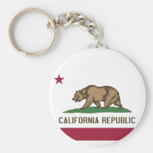 Keychain avec le drapeau de l'état de la Californi Porte-clef