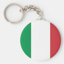 Keychain avec le drapeau de l'Italie Porte-clés