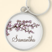 Keychain customisé par fleurs de cerisier (lavande porte-clés