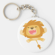 Keychain de attaque subit de lion de bande dessiné porte-clefs
