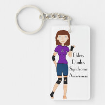 Keychain de conscience de syndrome de Lyndon Ehler Porte-clefs
