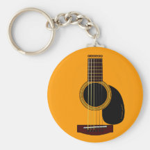 keychain de guitare acoustique porte-clef