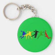 Keychain de jeux d'été de joueurs de handball porte-clef