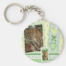 Keychain de St Patrick de léopard Porte-clé