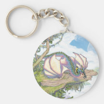 Keychain de wyvern d'arc-en-ciel porte-clés