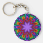 Keychain décoratif dans des couleurs d'arc-en-ciel porte-clef