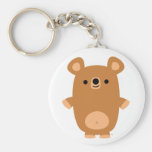 Keychain fort mignon d'ours de bande dessinée porte-clés