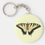 Keychain jaune de ~ de machaon porte-clef