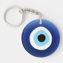 Keychain méditerranéen de protection oculaire mauv porte-clés