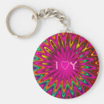 Keychain moderne de résumé je t'aime porte-clefs
