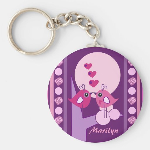 Keychain nommé de Saint-Valentin avec des insépara Porte-clés