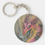Keychain rose fâché de dragon porte-clé