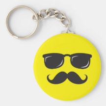 Keychain souriant incognito d'amusement avec la mo porte-clé