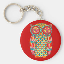 Keychain super de hibou porte-clefs