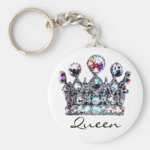 Keychains royaux de reine de couronne porte-clef