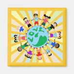 KidsLoveGlobe Aimant Pour Réfrigérateur