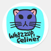 Kiki Kitty font face, Whazzup, félin ? Avec l'arri Adhésifs