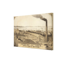 Kilburn et usine de meubles de cottage de portes impression sur toile