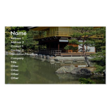 Kinkakuji, le pavillon d'or, Kyoto, Japon Carte De Visite