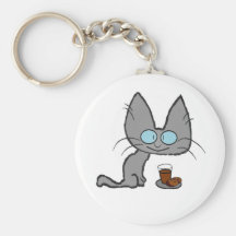 Kitty Cats chocolate chip cookies & chocolate milk Keychains