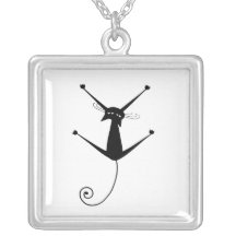 Kitty fantaisie noir 10 pendentifs