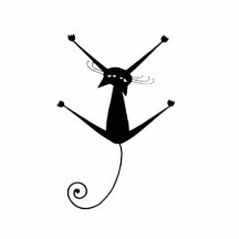 Kitty fantaisie noir 10 photo sculptures