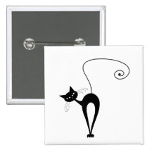 Kitty fantaisie noir 3 pin's avec agrafe
