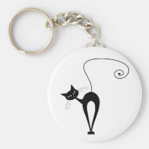 Kitty fantaisie noir 3 porte-clé