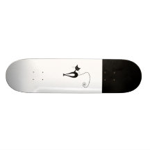 Kitty fantaisie noir 3 skateboards customisés