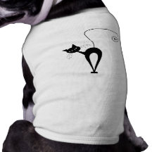 Kitty fantaisie noir 3 t-shirts pour chien