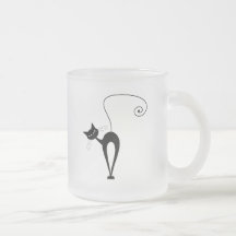 Kitty fantaisie noir 3 tasse à café