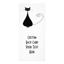 Kitty fantaisie noir 4 carte double customisable