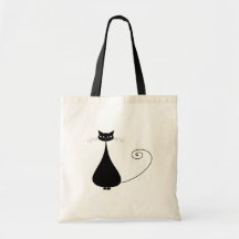Kitty fantaisie noir 4 sacs fourre-tout