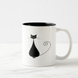 Kitty fantaisie noir 4 tasse à café