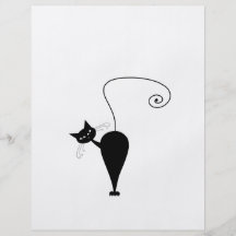Kitty fantaisie noir 5 prospectus personnalisés