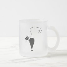 Kitty fantaisie noir 5 tasse à café