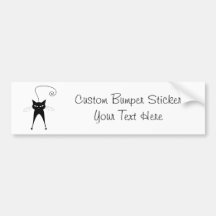 Kitty fantaisie noir 6 adhésifs pour voiture