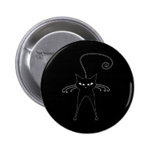 Kitty fantaisie noir 6 badge