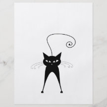 Kitty fantaisie noir 6 prospectus avec motif